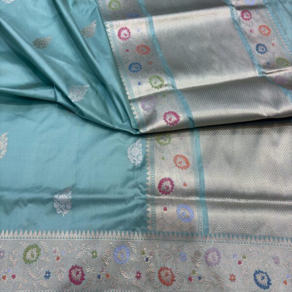 pastel shade pure katan silk banarasi handloom handwoven kadhwa sarees