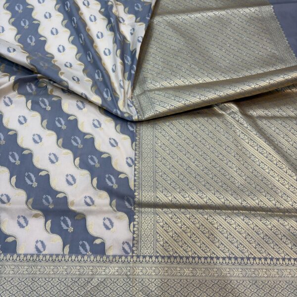 half white rangkat katan silk banarasi sarees