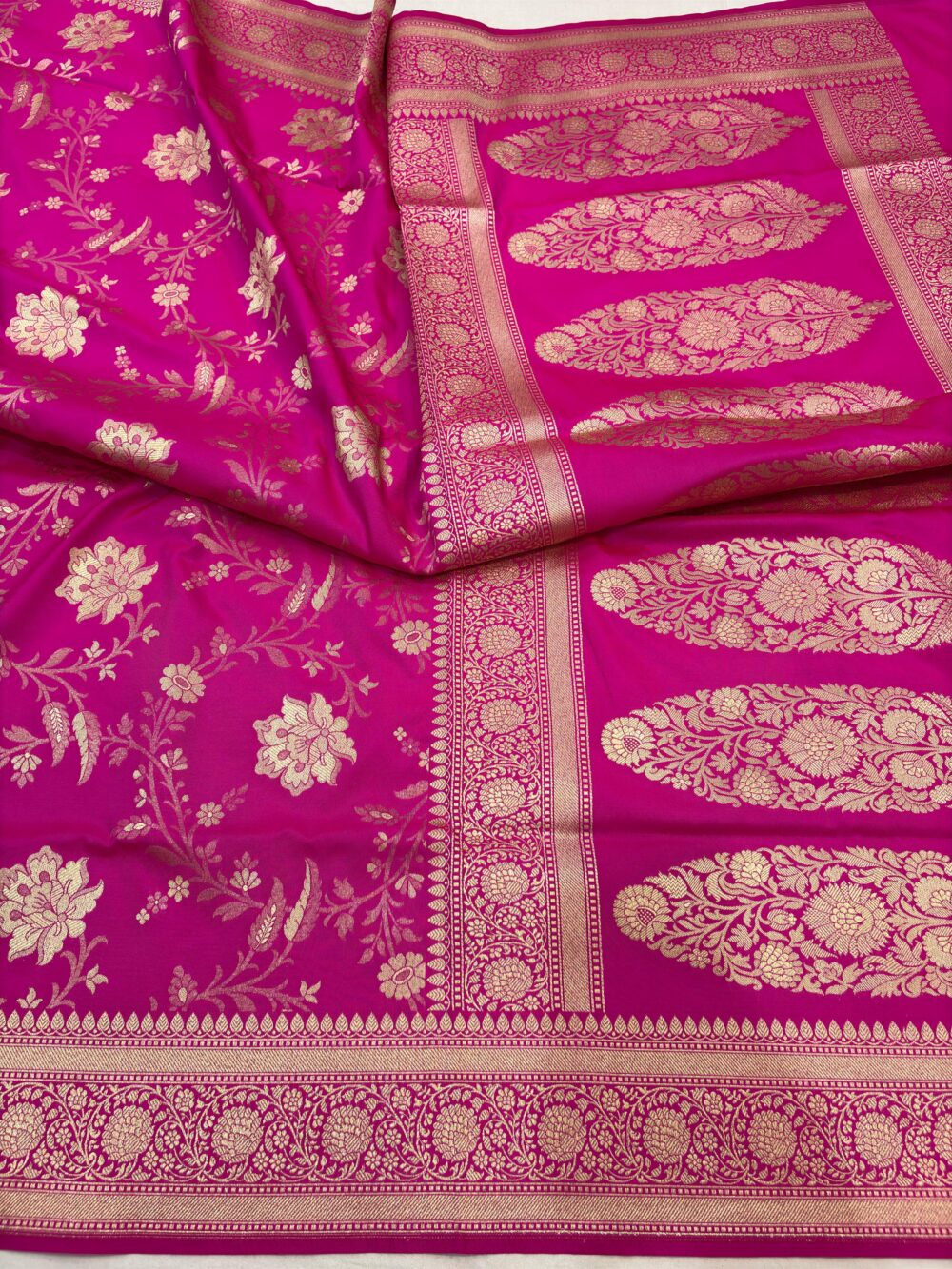 ranipink katan silk banarasi jaal sarees