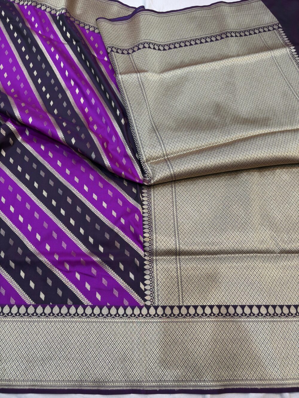 majanta with pink rangkat katan silk banarasi sarees