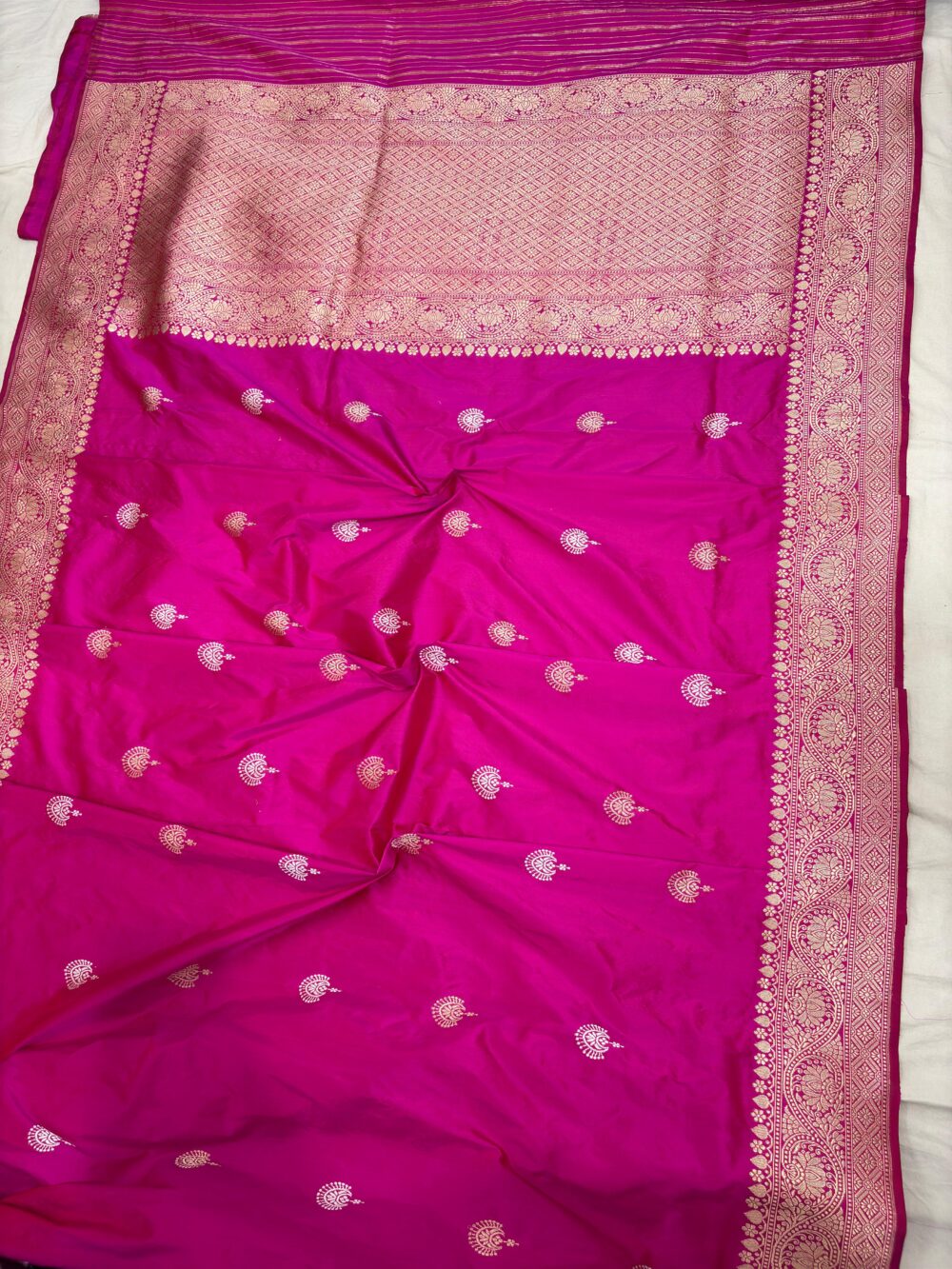 ranipink pure katan silk banarasi handloom handwoven kadhwa sarees