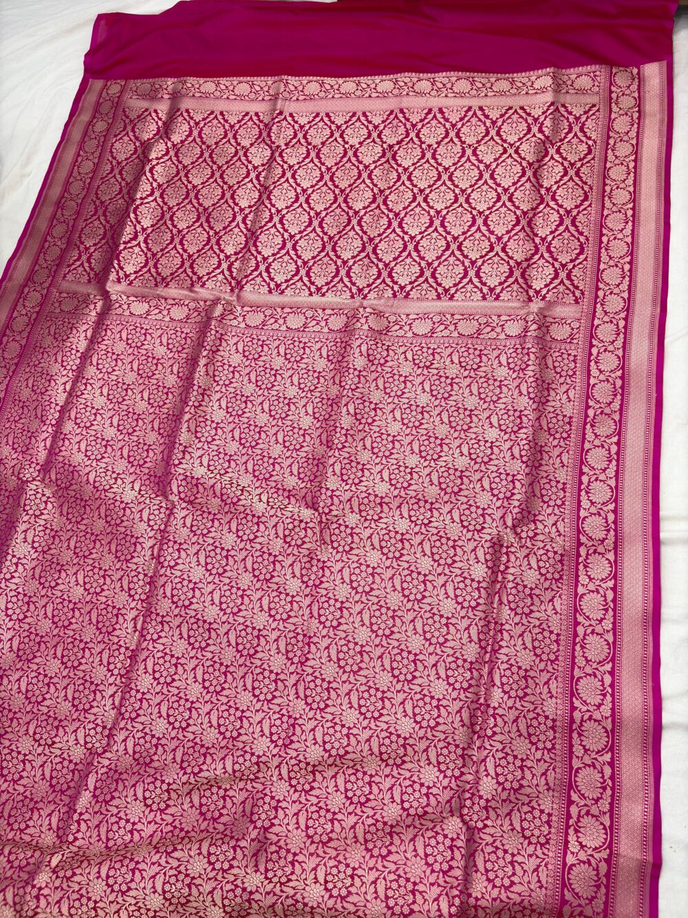 ranipink pure katan silk banarasi handloom handwovn brocade sarees - Image 2