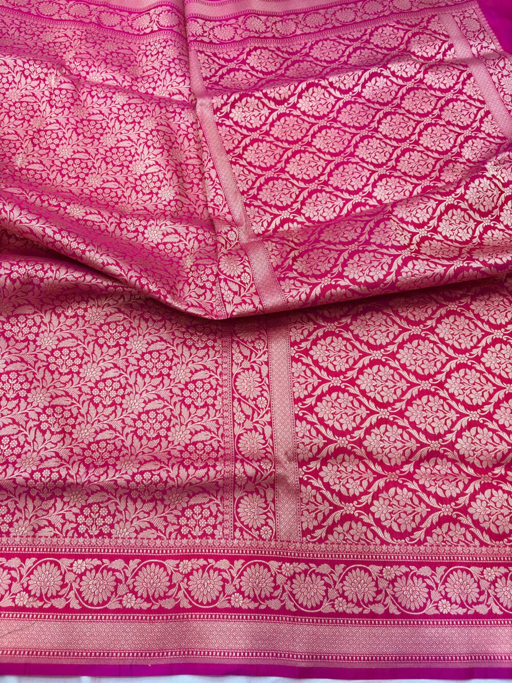 ranipink pure katan silk banarasi handloom handwovn brocade sarees