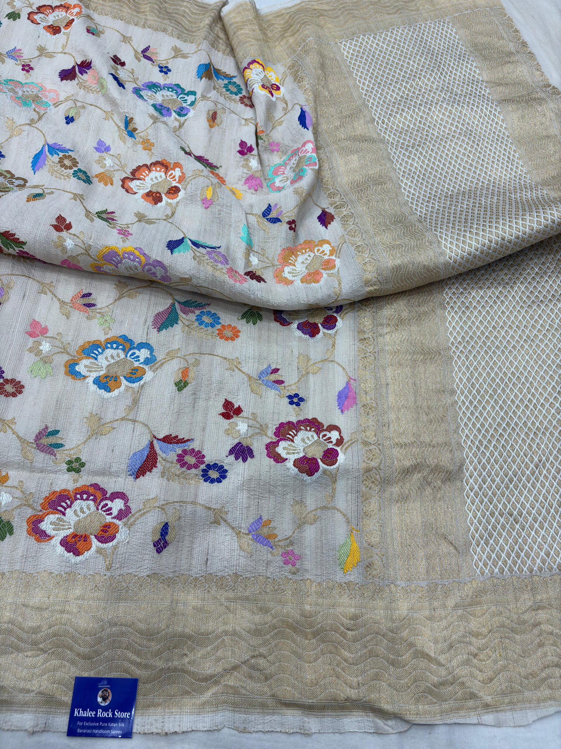 natural pure tassar silk banarasi handloom handwoven kadhwa sarees