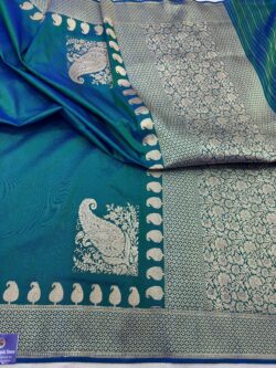 morpeach pure katan silk banarasi handloom handwoven kadhwa sarees