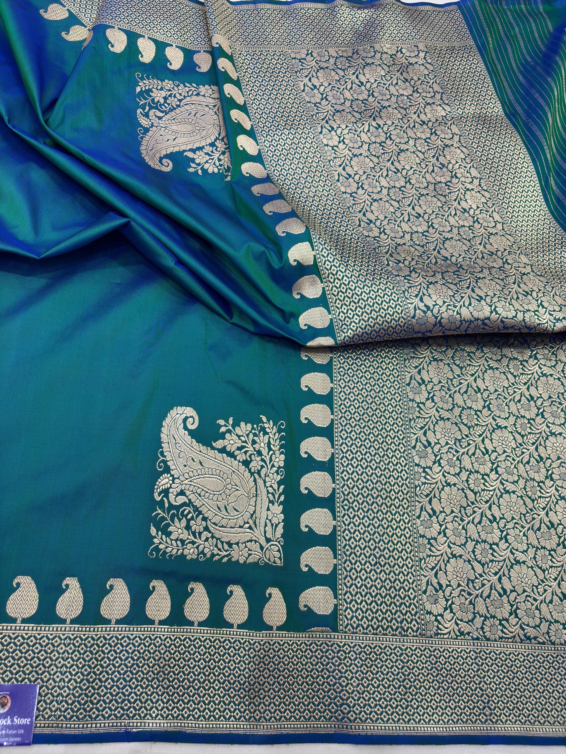 morpeach pure katan silk banarasi handloom handwoven kadhwa sarees