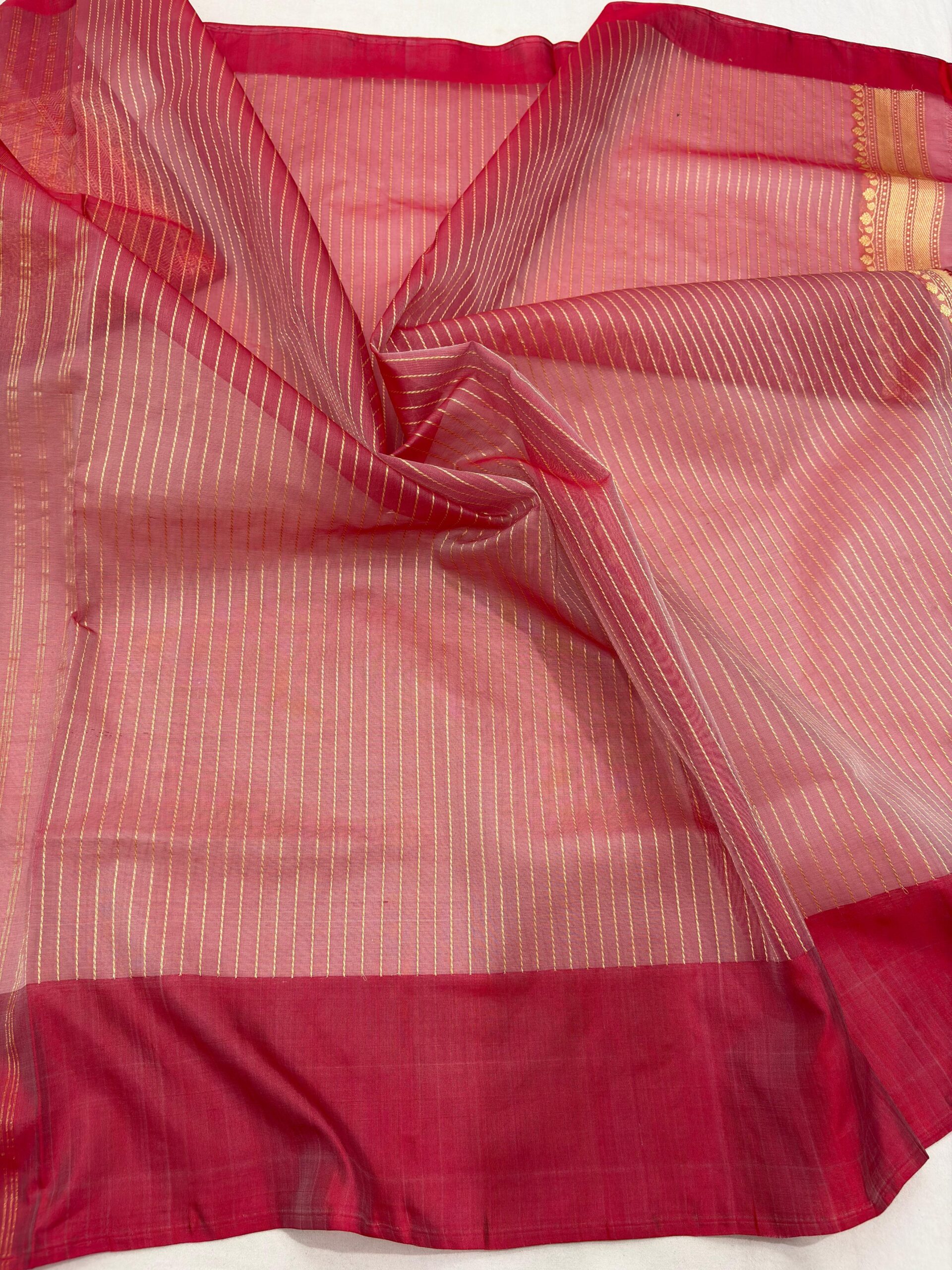 white pure kora silk banarasi handloom handwoven kadhwa sarees - Image 3