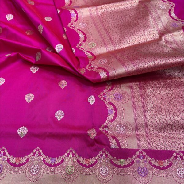 ranipink pure katan silk banarasi handloom handwoven kadhwa sarees,