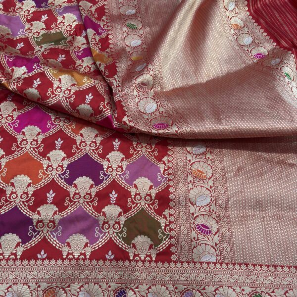 rangkat pure katan silk banarasi handloom handwoven kadhwa sarees