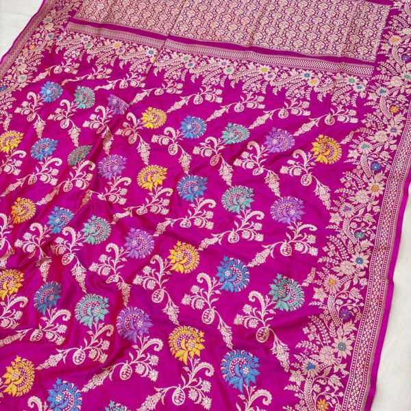 ranipink pure katan silk banarasi handloom handwoven kadhwa sarees,