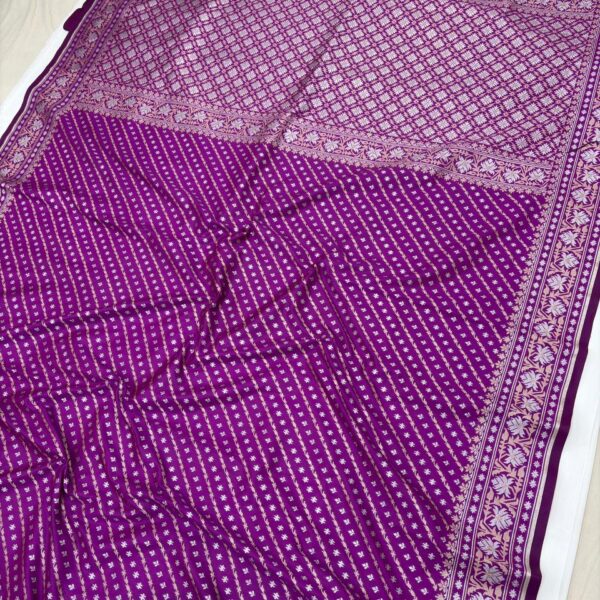 magenta colour pure banarasi silk sarees,