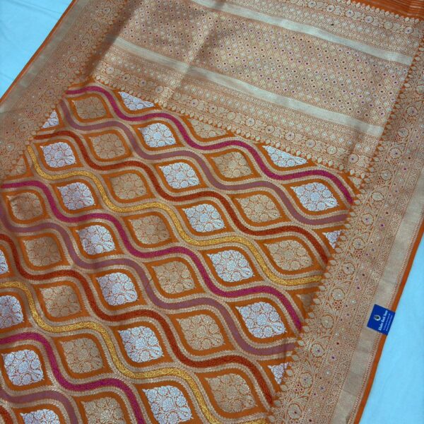 orang rangkat pure katan silk banarasi handloom handwoven kadhwa luxry sarees