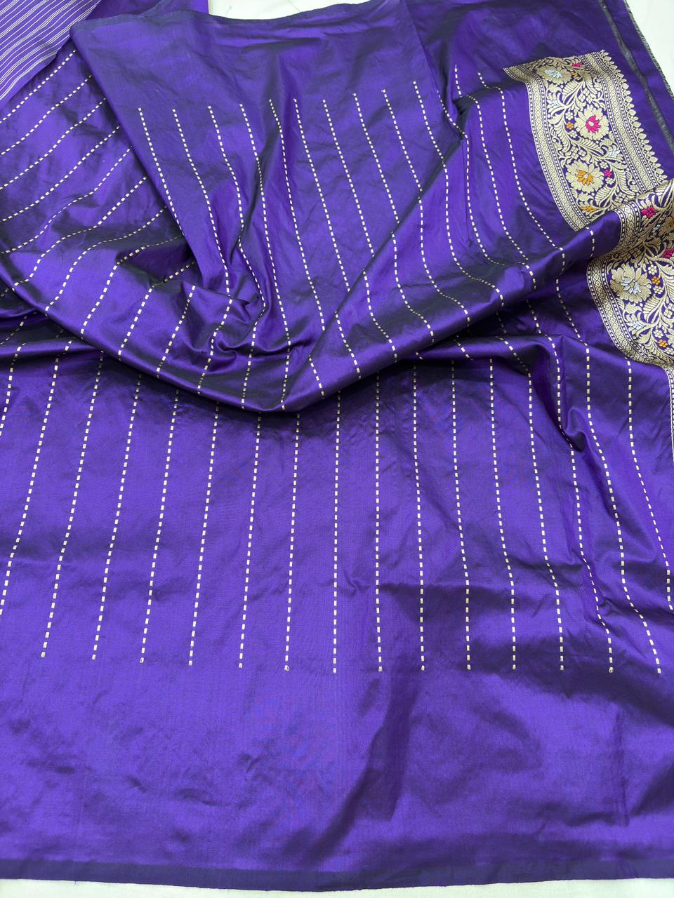 stunnig gray pure katan silk banarasi handloom handwoven kadhwa pathani sarees stunnig gray pure katan silk banarasi handloom handwoven kadhwa pathani sarees